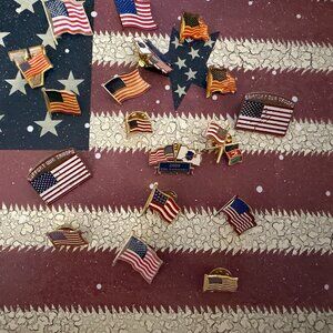 American Flag Pins Collection